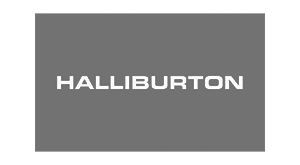 哈里伯顿公司标志灰色透明的